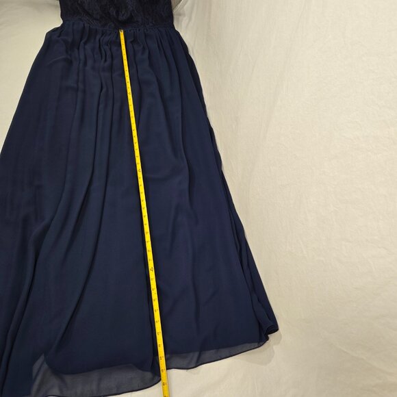 HAYLEY PAIGE Victorian ROMANTIC-GOTHIC Whimsigoth NAVY Formal Dress Size 14 NEW! - Picture 15 of 17